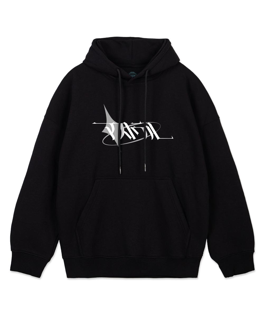 Astral Projection Urban Shadow Oversized Wide Shoulder Hoodie_Black L(Kimo O)