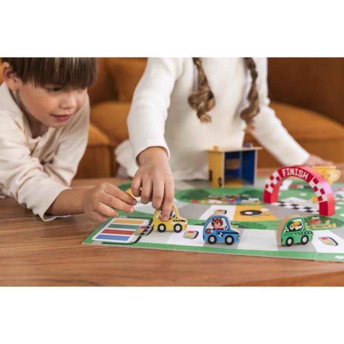 Jeu de société - GOULA - My first race - Course en bois - Apprentissage couleurs - 2 joueurs ou plus