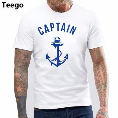 Diy StylesCaptain Unisex T-shirt Anchor Navy Nautical Sea Ocean Sailor Ship Marine Beach
