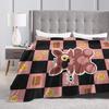 FNAF At Freddys Blanket Flannel All Season  Portable Super Warm Throw Blanket for Bedding Bedroom Bedspread