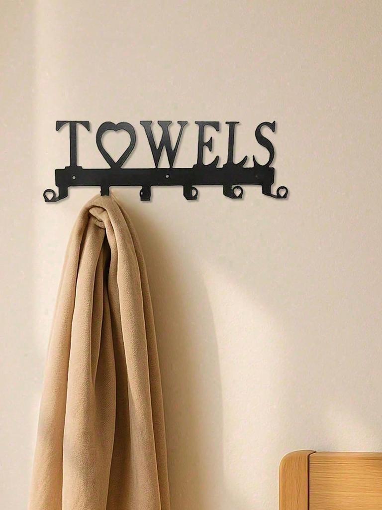 Gothic Wrought Iron Black Wall Hook Heavy Duty Rustproof Towel Coat Robe Hanger Bathroom Kitchen Entryway Storage Organizer