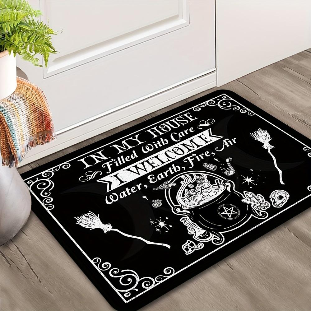 

Premium Flannel Halloween Door Mat Non-Slip Machine Washable Perfect for Living Room Bedroom Kitchen Bathroom Home Decoration 40x60cm