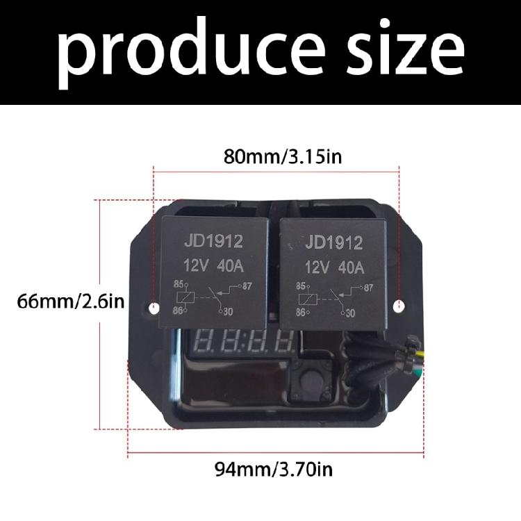 Electric Radiator Fan Controller Digital Fan Switches For Vehicle Cooling Systems Supports Sequential Double Fan Operation