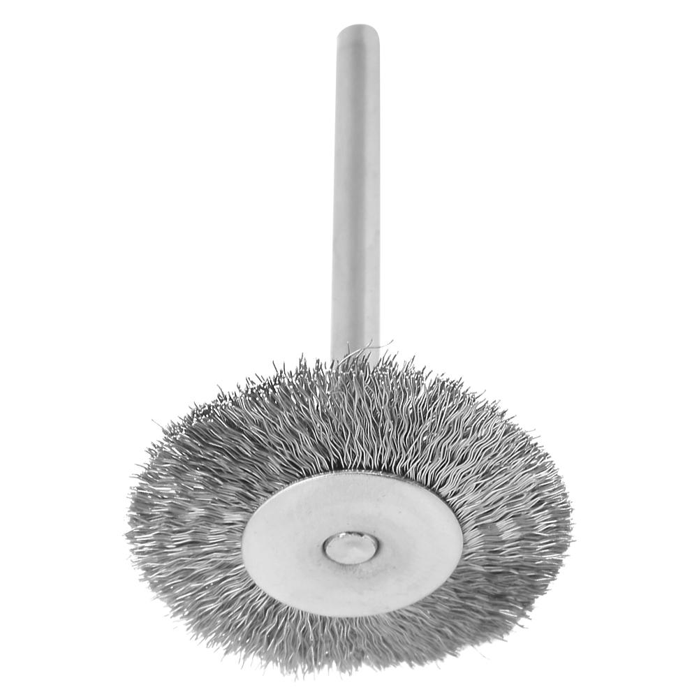 10 Pcs Polishing Brush Steel Wire Flat Type Brush Hd(3*25mm)