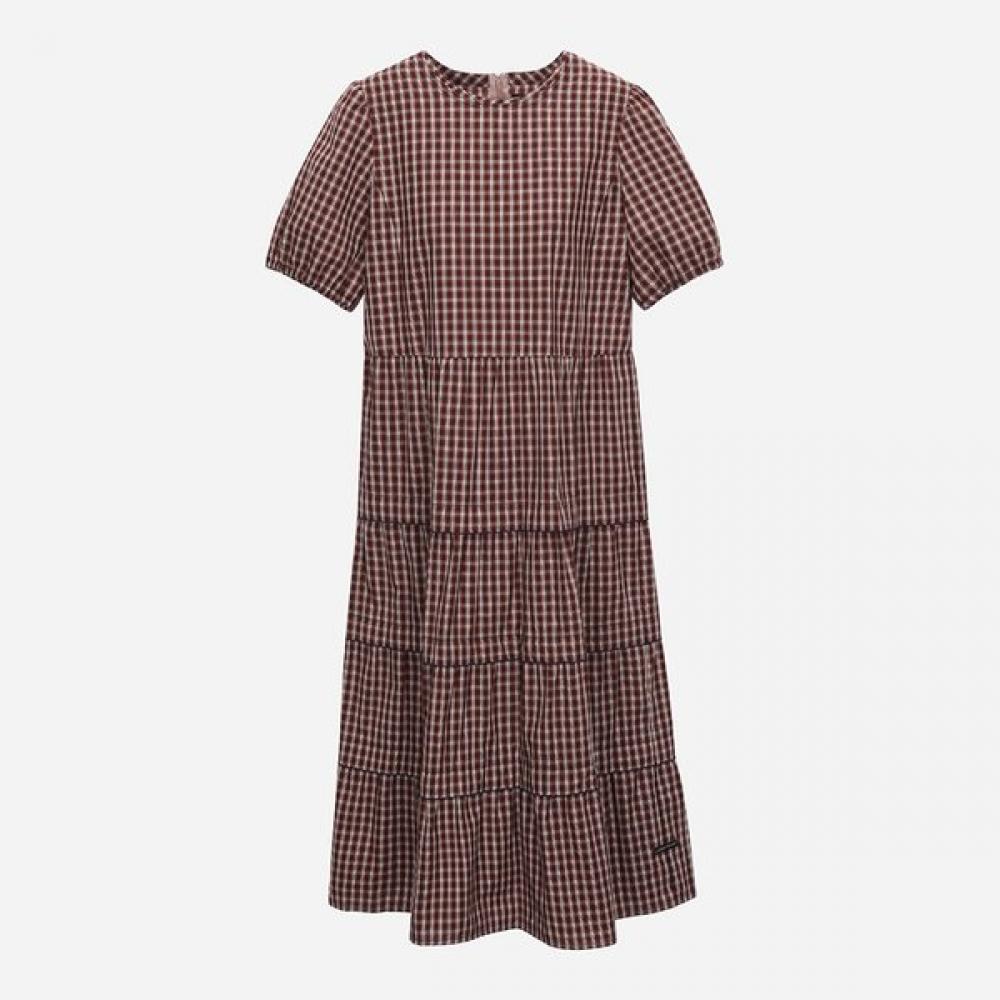 Thursday Island Check Dress T264mop285w Red (RD)/S