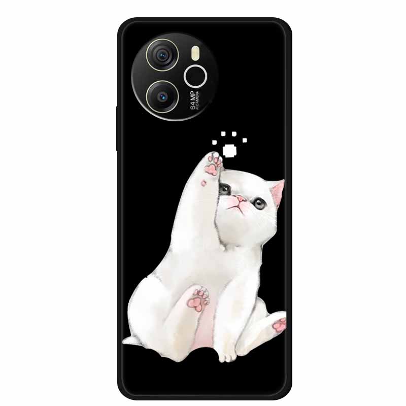Coque For Blackview Shark 8 Case Cute Cartoon Black Silicone Soft Phone Cases For Blackview Shark 8 Back Cover Case Shark8 Funda