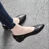 Soft Leather Anti-slip Soft Sole Flat Shoes, Versatile, Simple Pointed Toe Women's Shoes