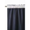 Rideau occultant phonique et thermique doublé polaire galon fronceur "Bjorn" 100% opaque l'Effet Papillon - Bjorn Minuit - 1 Panneau
