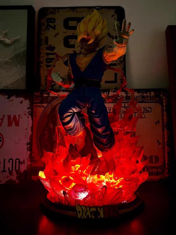 25cm Anime  Figures Vegetto Gk Action Figures With Light Tenth Bullet Pvc Collection Model Dolls Toys Ornamen Gifts