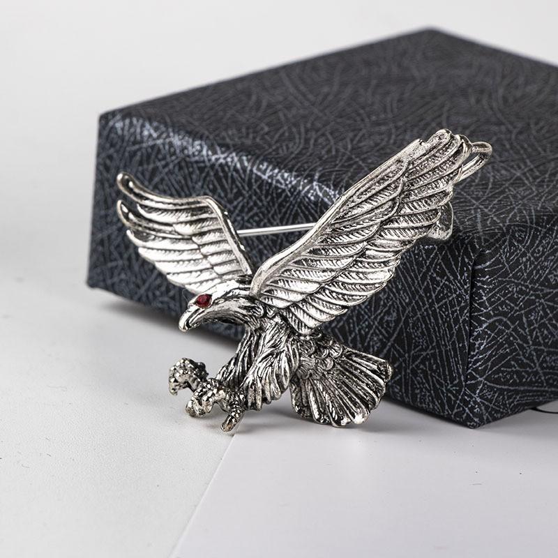 

Вінтажна поцяткована брошка One Size срібний