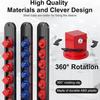 6Pcs Sleeve Storage Rack Impact-Resistant Wear-Resistant Ultra-Thin Guide Rail Drawer Design Socket Organizer