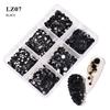6Grids Kit Nail Decoration Mix Size Nail Diamond Flatback Rhinestone Glue Strass Diy Bling Stickers Skin Non Hotfix Crystals
