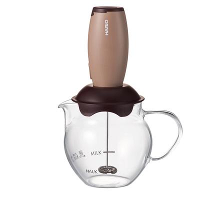 HARIO Creamer Cute Whisk Milk Foamer Brown Present Gift Present CQT-45BR