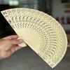 Sandalwood Fan, Original Wood Fan, Ancient Style Folding Sandalwood Fan, Chinese Style Handmade Wooden Fan, Sandalwood Folding Fan, Hollow-Carved