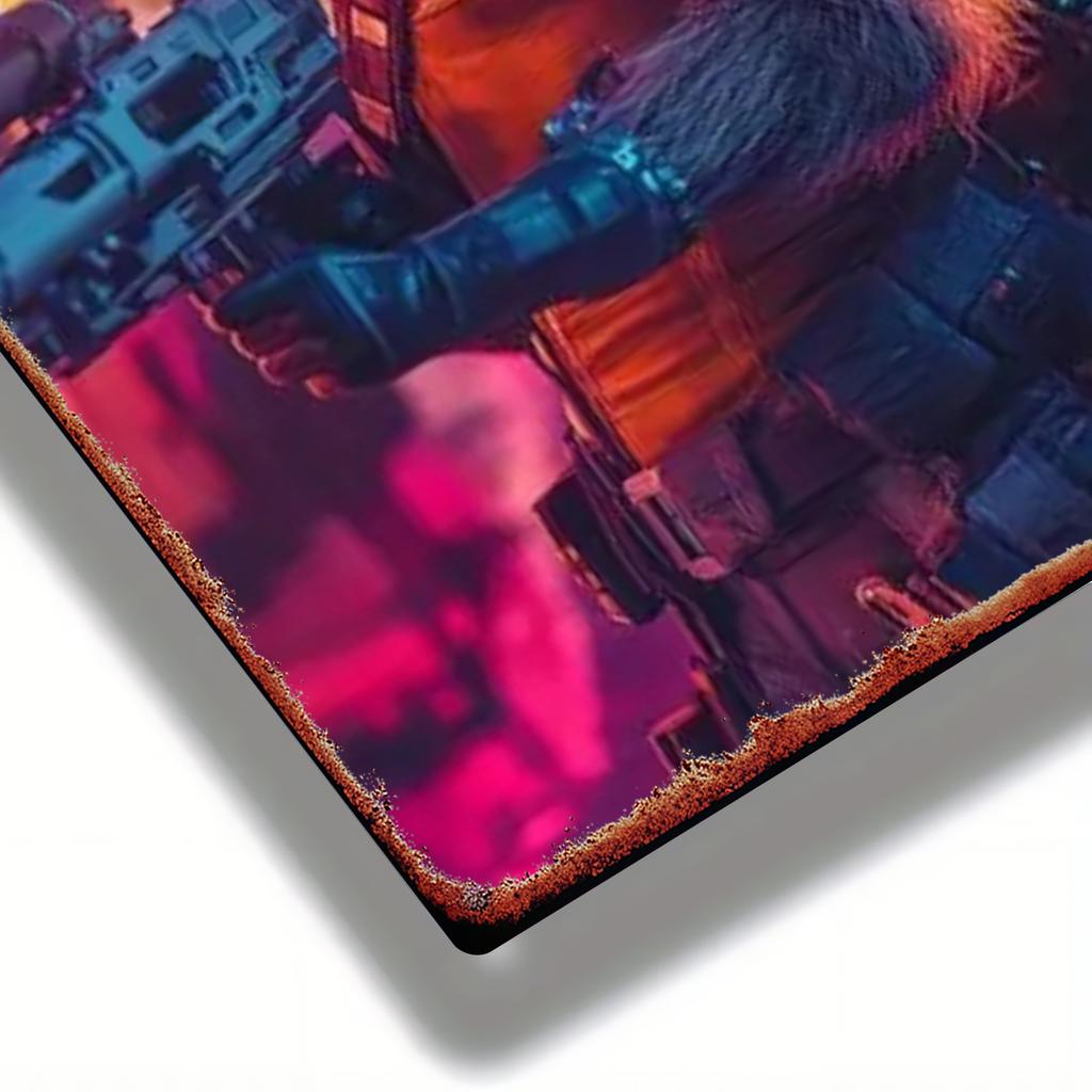 1pc Iron Painting Marvel "Guardians of the Galaxy: Rocket Raccoon Cool Gear Edition" Iconic Character Poster - Perfect for Livin