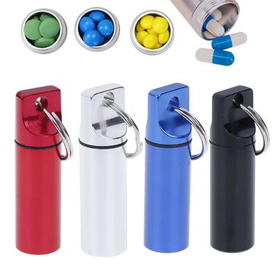 1PC Conteneur Capsule Portable Étanche Flacon à Médicaments Universel Aluminium Urgence Joint Boîte à Pilules