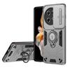 KEYSION Shockproof Armor Case for Tecno Camon 30S Pro Camera Lens Protection Ring Stand Phone Back Cover for Tecno Spark 30 Pro
