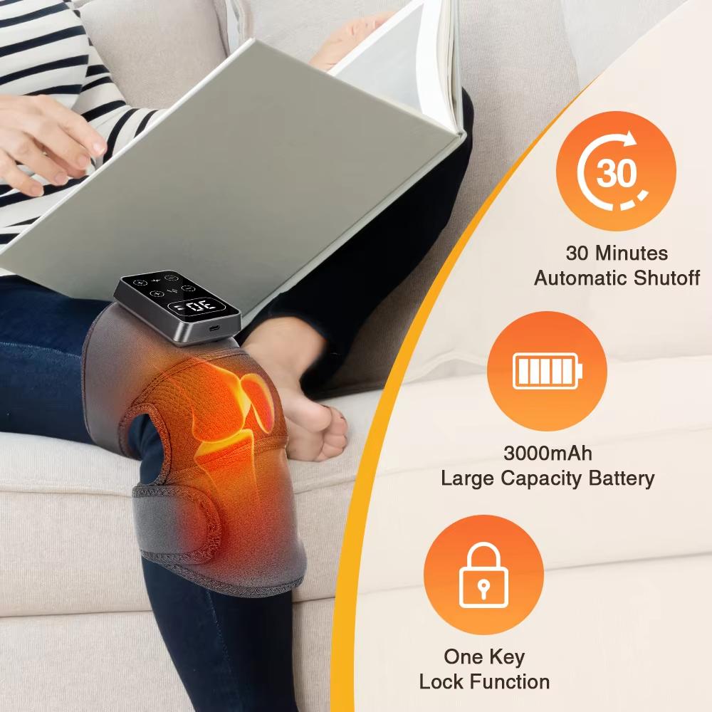 Electric Knee Massager With Heat Vibration Shoulder Elbow Massage Knee Support Massage Health Care Electric Heated Knee Brace