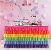 Tulle Table Skirt Tutu Tablecloth Tableware for Baby Shower Birthday Party Decorations Banquet Wedding Home Party Table Supplies