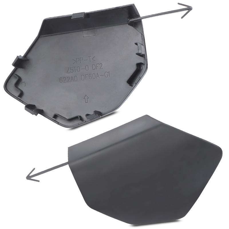 Front Bumper Tow Eye Bracket Hook Cover Cap For Nissan Rogue Sport     Tow Hook Cover Car Accessories Black 1pc