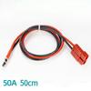 1000 V DC 50Amp Connector 100cm 30cm M8 Post Red/Black Jacket