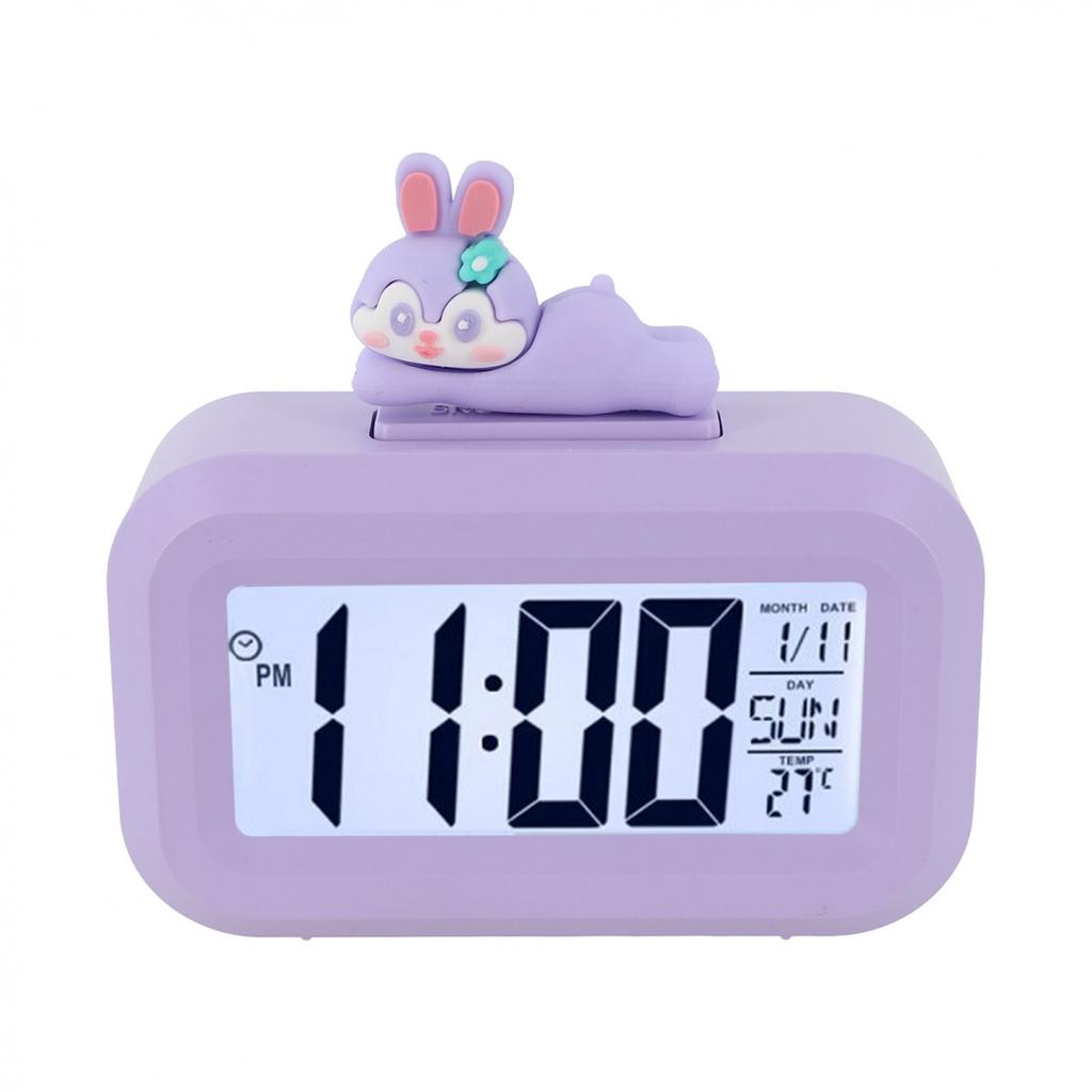 Cartoon Music Watch Desktop Alarm Clock Cordless Battery Powered