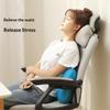 Ultralight Inflatable Pillow Flocking Neck Ergonomic PVC for Office Nap Outdoor Camping Travel Backpacking