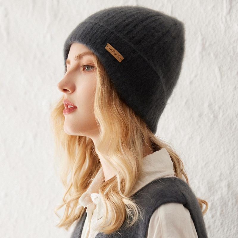 Women s 100% Pure Cashmere Cable Knit Hat – Warm, Fashionable & Versatile for Autumn/Winter One Size