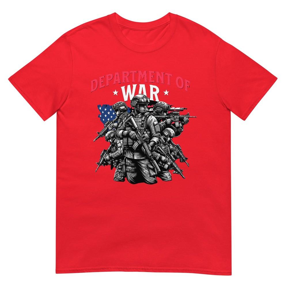 Departunisext Of War Usa American Flag And Soldiers Defense Tshirt S