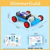 Stem Science Experiment Diy Fourwheel Race Car With Electric Motor For Kids Educational Toy Set