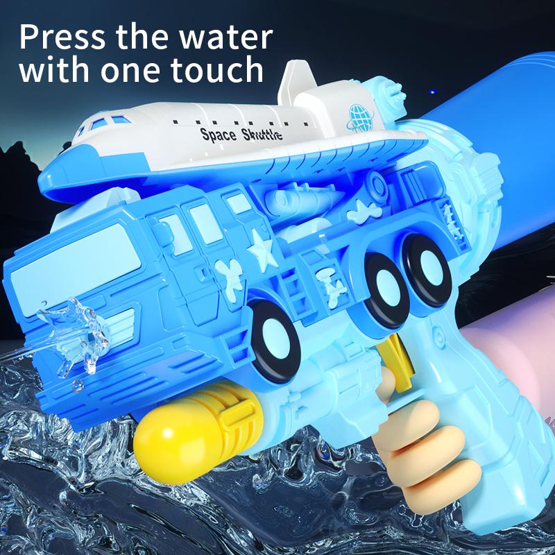 Space Plane Water Gun Spray Manual Pull Water Festival Summer Must-have Large Capacity Play Water Toy Water Fight Beach