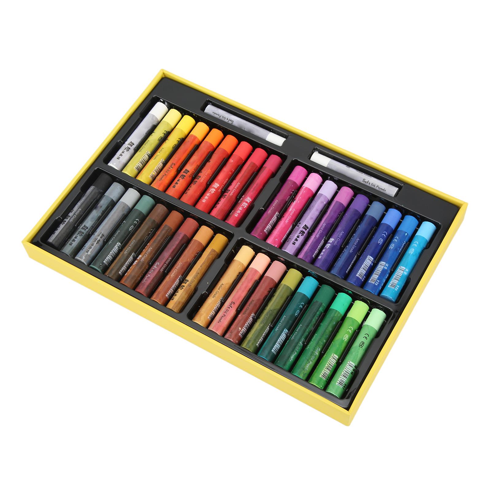 Oil Pastels Write Smoothly Bright Colors Waterproof Clean Easily 36 Colors Pastels Art Supplies for Graffiti Painting