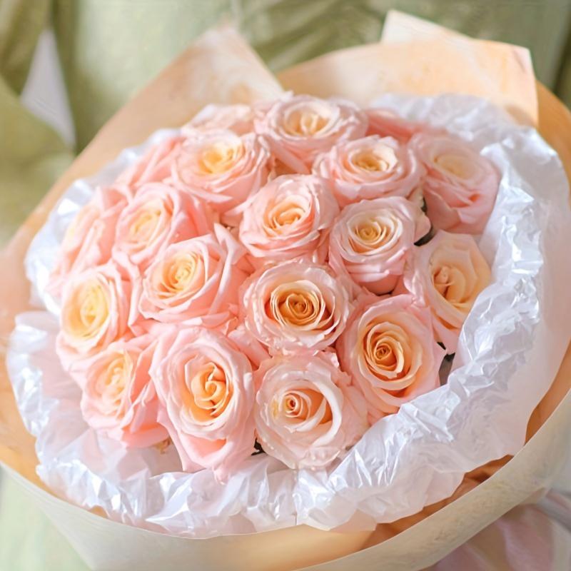 20 Sheets Pearlescent Flower Wrapping Paper Fruit Gift Box Filling Pleated Wrinkle Bag Bouquet Lined Paper Flower Art Wrapping Paper Flower Supplies