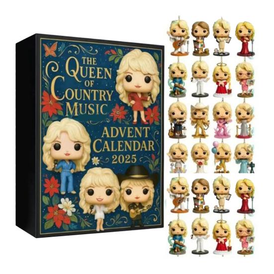 Christmas Advent Calendar Music Lover Countdown Calendar Music Themed Advent Calendar with 24 Hanging Ornaments for Christmas Tree Decoration