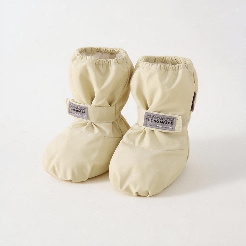 Infant Waterproof High-Top Velvet Cotton Shoes: Non-Slip Pre-Walkers & Baby Socks