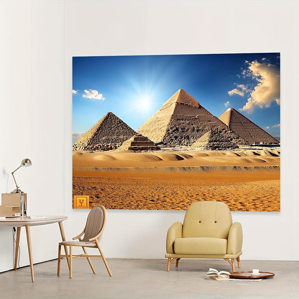 1Pcs Egyptian Pyramid Desert Blue Sky Decoration Background Backdrop For Photo Studio Photo Booth Party