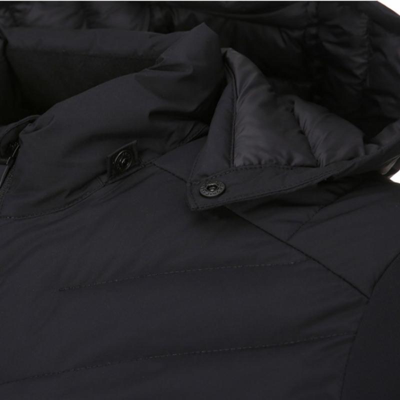  Kurtka męska hybrydowa Mountia S, lekka, pikowana, czarna