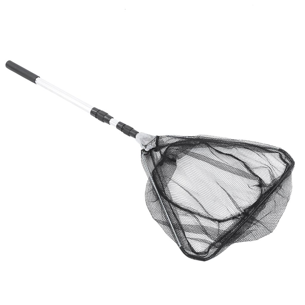 1.5M Durable Triangular Folding Fishing Landing Net with Telescoping Pole Handle