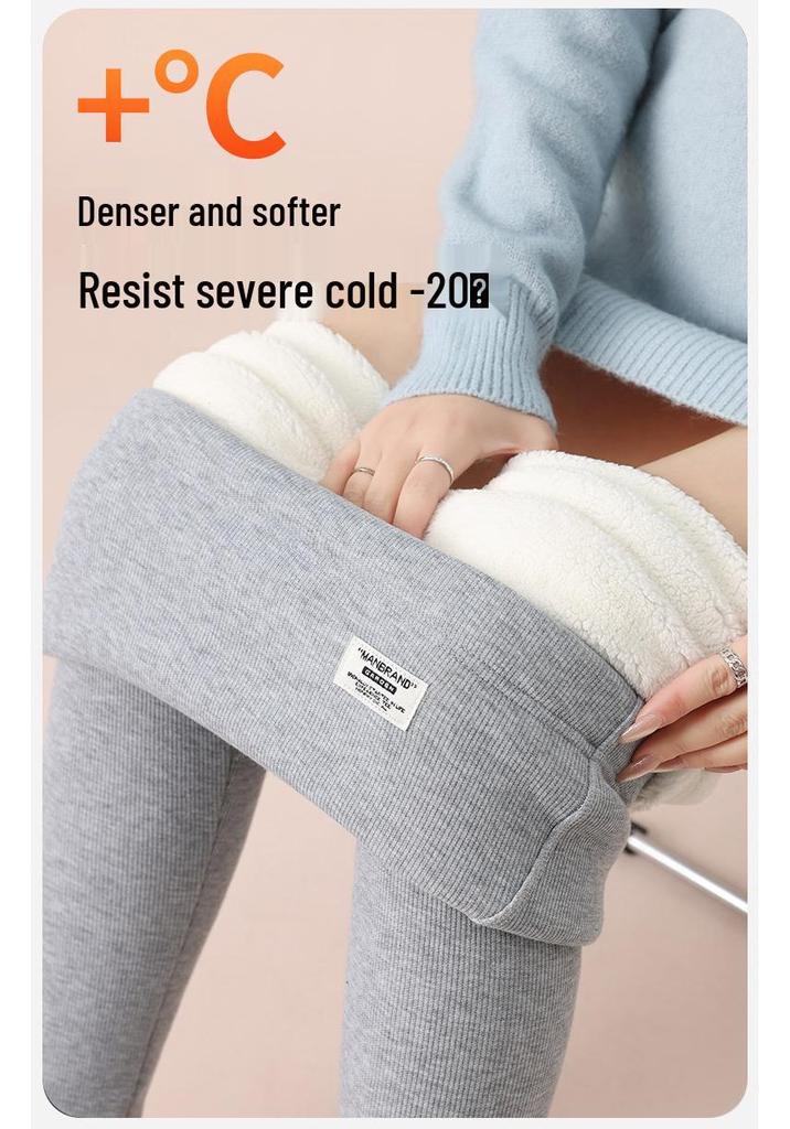 2025 Women's Plus Size Winter Maternity Leggings with Fleece Lining