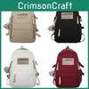 Original Ulzzang Style Canvas Backpack Korean Streetwear Fashion Cow Print Design Durable Material