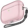 Conjoined Design Air Bag Anti-fall Hingeless Design  Front LED Visible  TPU Materia Transparent  Case for AirPods Pro 2
