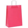 Paper Shopping Bags 250 Pcs with Handles Pink 26 X 12 X 35 Cm