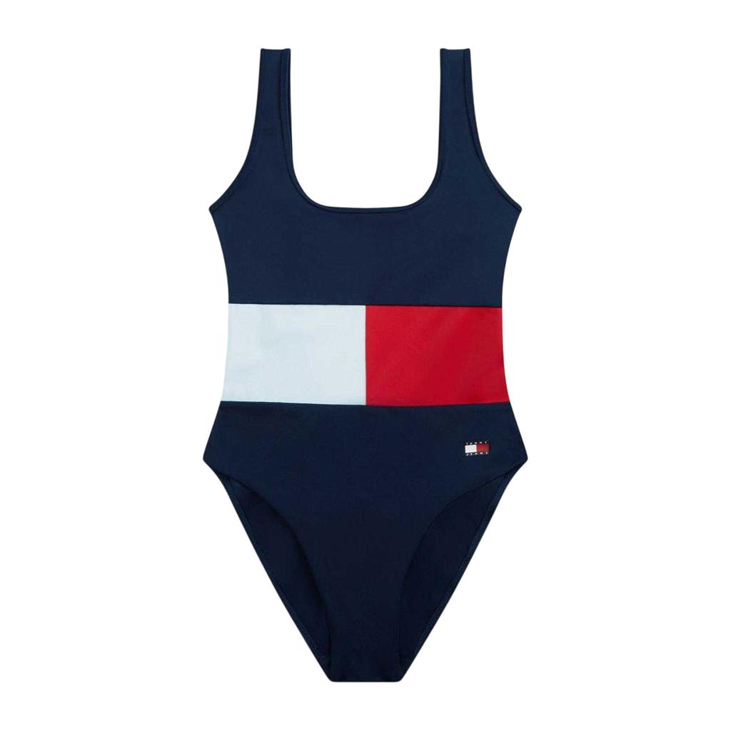 Tommy Hilfiger Womens/Ladies Logo Colour Block One Piece Swimsuit