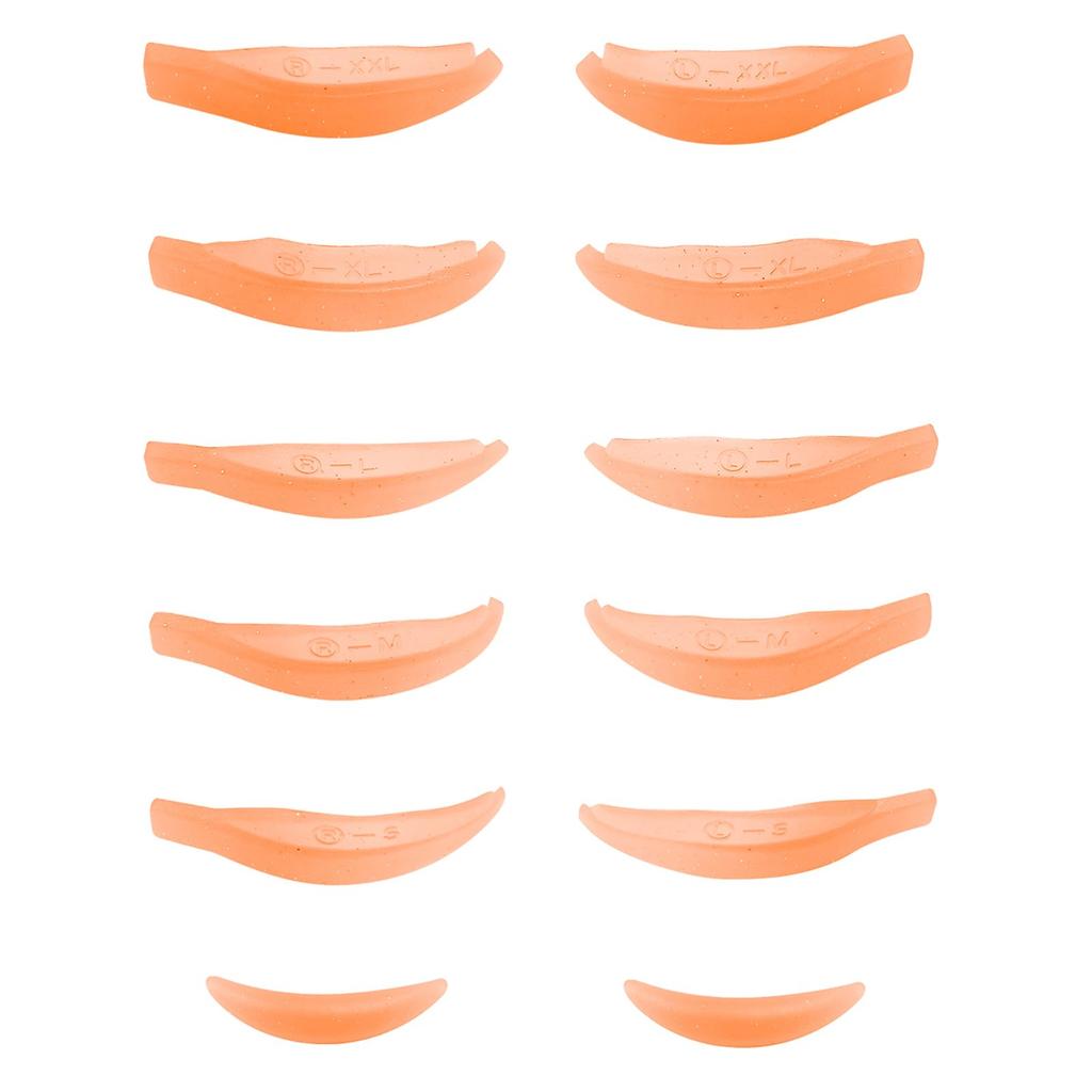 Libeauty Eyelash Lift Silicone Pads, Reusable Eyelash Perm Rod Size 5 Pairs, Lower Eyelash Pad 1 Pair, Eyelash Curling Pads, Lash Lifting Shields,