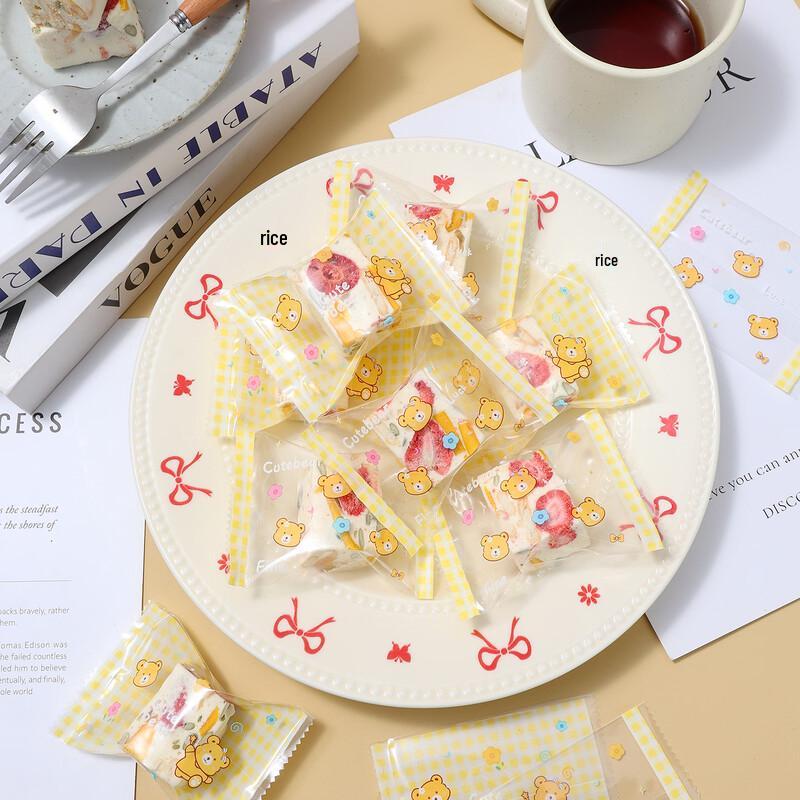 MDNG Cartoon Bear & Rabbit Transparent Baking Bags