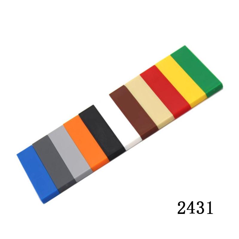 Wucifang Bags Unisex 50Pcs 2431 Di Costruzione Fai Da Te Mattoni A Figura Liscia 1X4 Blocchi Di Piastrelle Piatte In Ceramica Educativi Colorati C Premium Quality