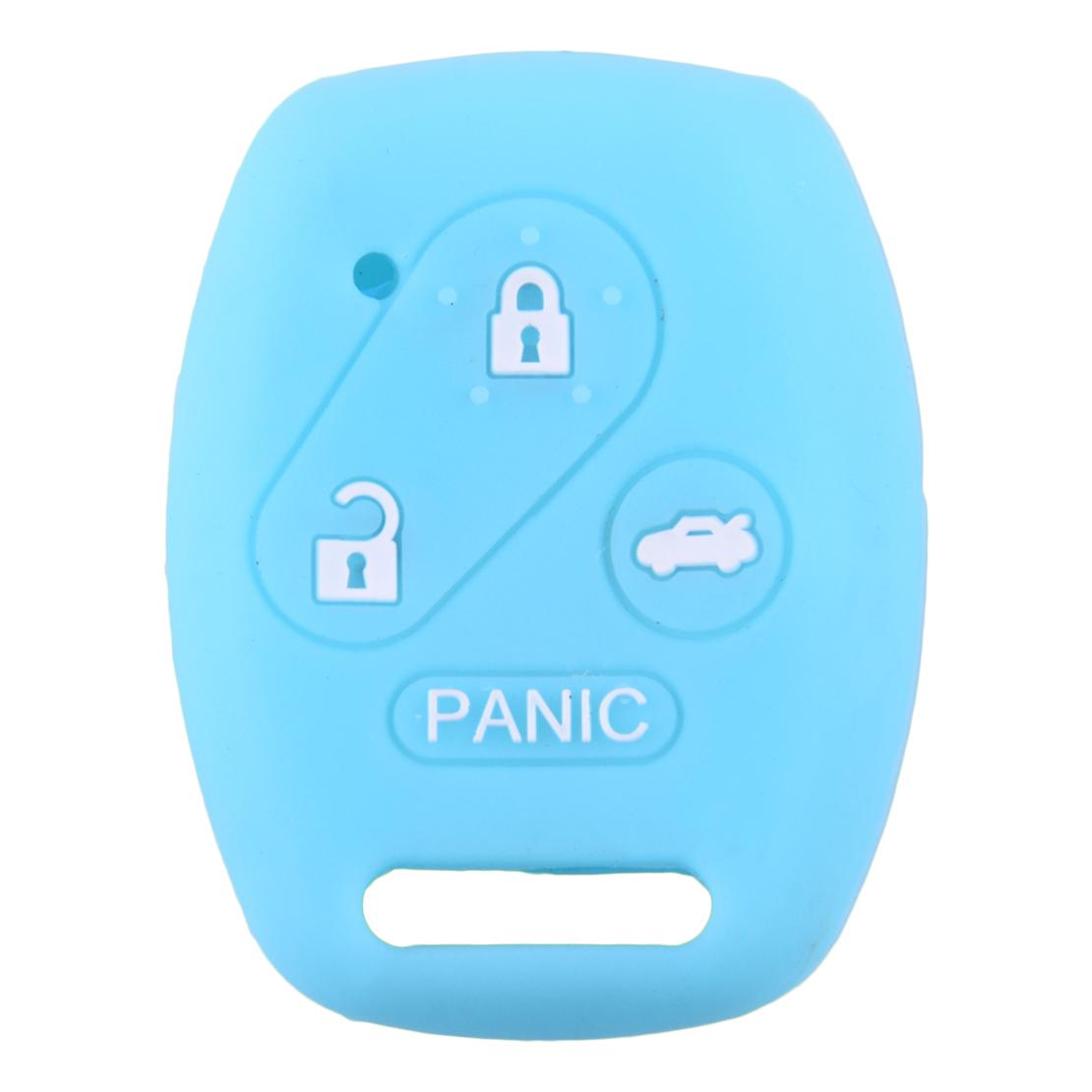 

4 Buttons Remote Key Fob Case Cover Fit for Honda Civic CR-V Accord Fit 2003-2006 2007 2008 2009 2010 2011 2012 2013 Silicone світло-синій колір