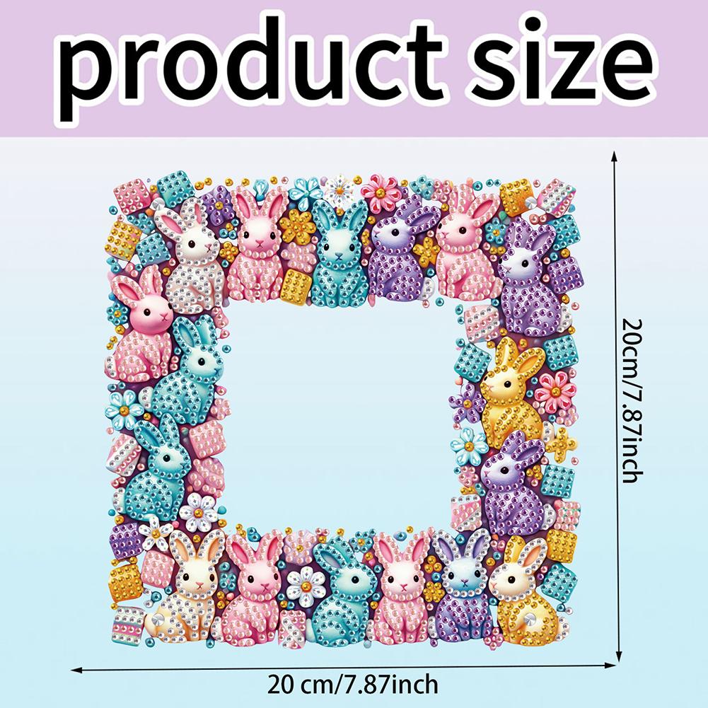 Acrylic Special Shape Flower Bird Rhinestone Tabletop Photo Frame Kit Table Top Diamond Painting Frame Kits Bedroom Table Decor