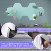 YVPSI 6 PCS 8''x6'' Self Adhesive Acrylic Mirror Tiles Small Frameless Mirrors Flexible Mirror Sheets Wall Stickers Non Glass Mirror Panels for