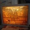 Papercut Light Box Frame Night Lights 3D Papercut Light Boxes Frame LED Night Lights Paper Sculptures Night Lamp For Valentine's